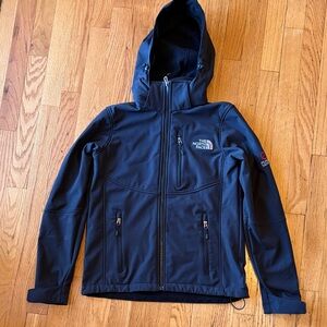 The North Face Navy Hooded Softshell Jacket